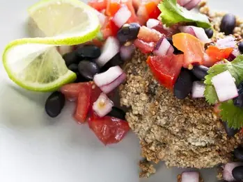 Vegetarian Grillers: Black Bean & Salsa Burgers