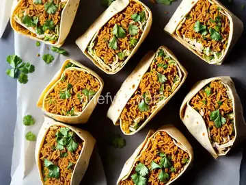 Air Fryer Chile Verde Burritos