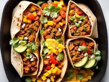 Appetizing Vegetarian Burritos