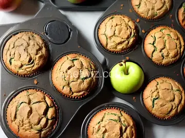 Apple Cinnamon Zucchini Muffins