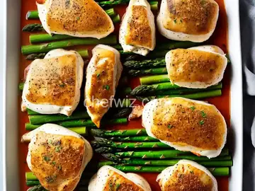 Asparagus and Mozzarella Stuffed Chicken Breasts