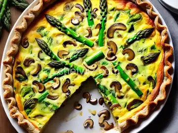 Asparagus and Mushroom Quiche