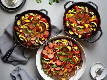 Autumn Ratatouille with Hillshire Farm Smoked Sausage
