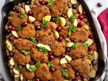 Awesome Sausage, Apple and Cranberry Stuffing