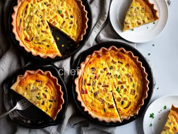 Bacon, Cheese, and Caramelized Onion Quiche