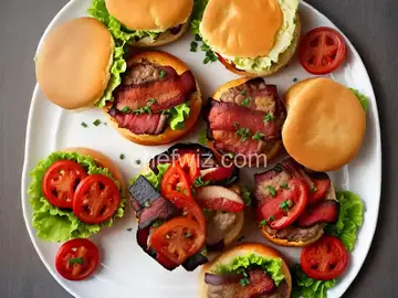 Bacon Wrapped Hamburgers