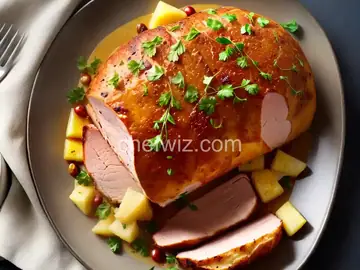Baked Ham with Pineapple Mustard Glaze