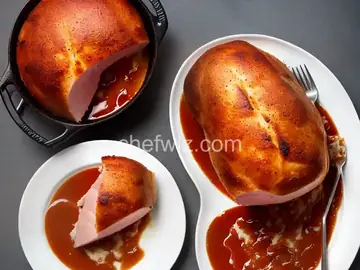 Baked Ham with Sweet Gravy