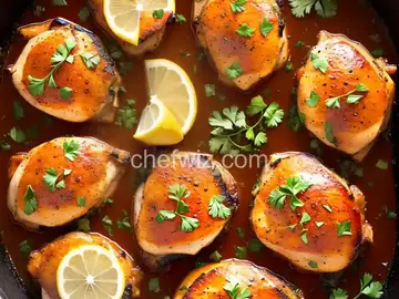 Baked Lemon Butter Chicken Thighs