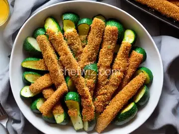 Baked Panko-Breaded Zucchini Fries