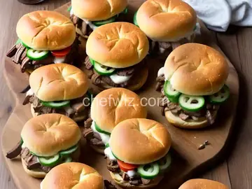 Baked Philly Cheesesteak Sliders
