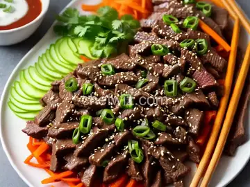 Beef Bulgogi with Dipping Sauce