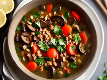 Beef Mushroom Barley Soup