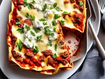 Best Lasagna with Ricotta Bechamel
