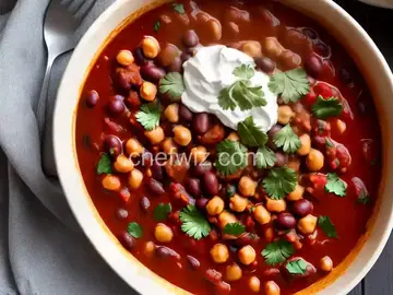 Black Bean and Chickpea Chili