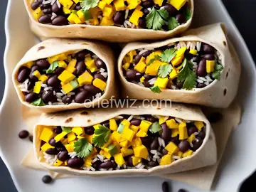 Black Bean and Rice Burritos