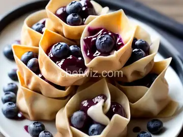Blueberry Cream Cheese Wontons