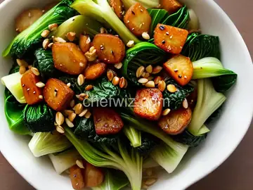 Bok Choy Steamed Rice