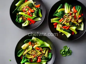 Bok Choy with Vegetables and Garlic Sauce