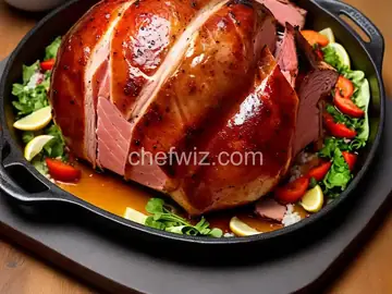 Bourbon-Glazed Ham
