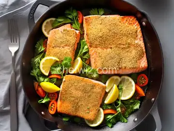 Breaded Pan-Fried Salmon