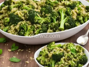 Broccoli Pesto Quinoa Salad