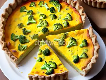 Broccoli and Cheddar Quiche
