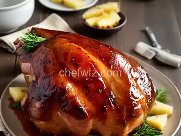 Brown Sugar and Pineapple Glazed Ham