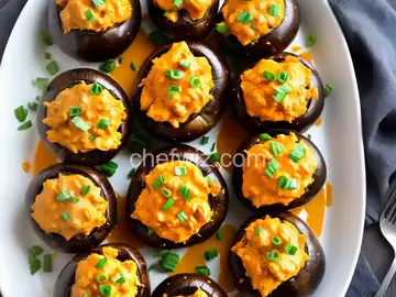 Buffalo Chicken Stuffed Mushrooms (Low-Carb)
