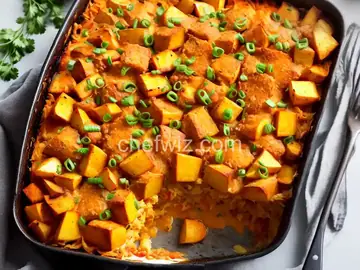 Buffalo Chicken and Roasted Potato Casserole