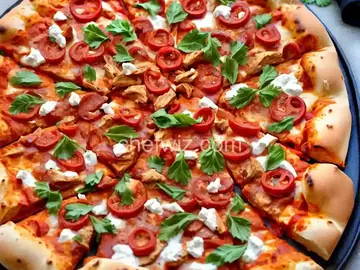 Buffalo-Style Chicken Pizza