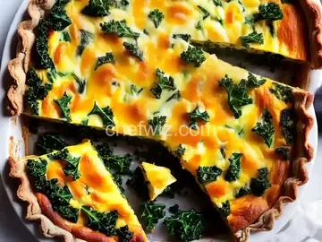 Cheesy Kale Quiche
