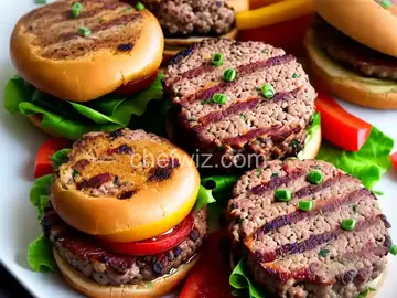 Chef John's Grilled Bacon Meatloaf Burgers