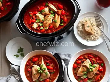 Chicken Cacciatore in a Slow Cooker