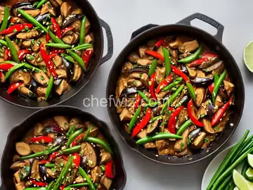 Chicken Eggplant Stir-Fry