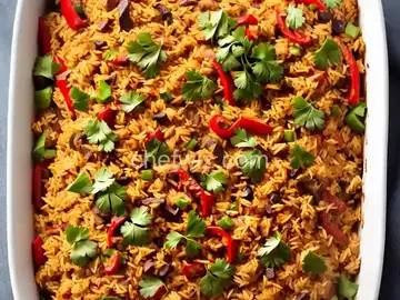 Chicken Fajita Rice Casserole