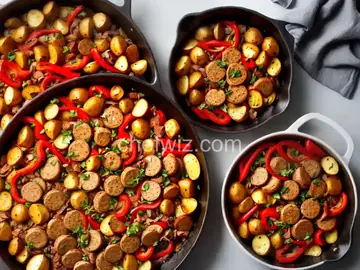 Chicken, Sausage, Peppers, and Potatoes