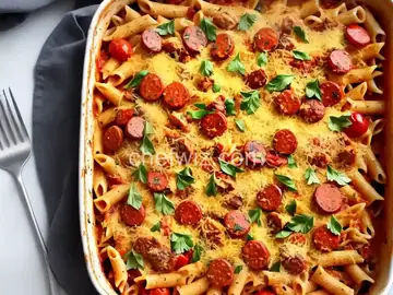 Chicken and Chorizo Pasta Bake