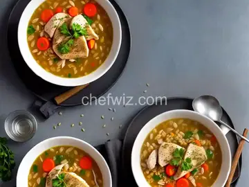 Chicken with Barley Soup