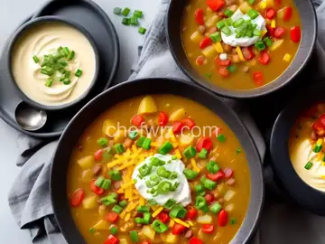 Chili-Topped Potato Soup
