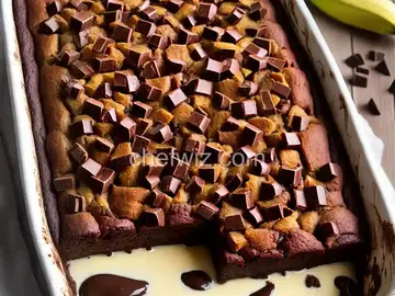 Chocolate Banana Bread Pudding