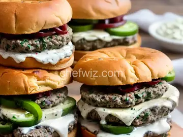 Cream Cheese-Jalapeno Hamburgers