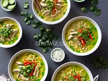 Creamy Green Curry Chicken Ramen