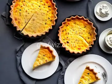 Creamy Ham and Cheese Quiche