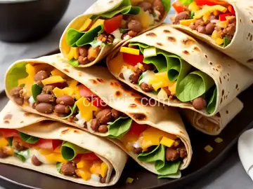 Crispy Bean and Cheese Burritos
