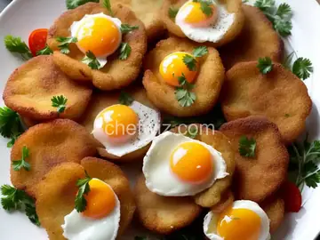 Crispy Fried Poached Eggs