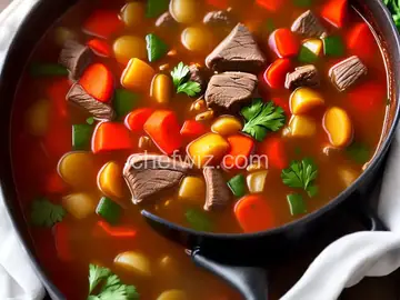 Dutch Oven Vegetable Beef Soup