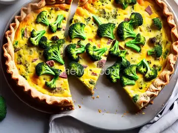 Easy Broccoli and Ham Quiche