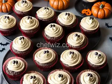 Easy Halloween Mummy Cupcakes