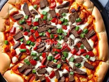 Easy Philly Cheese Steak Pizza